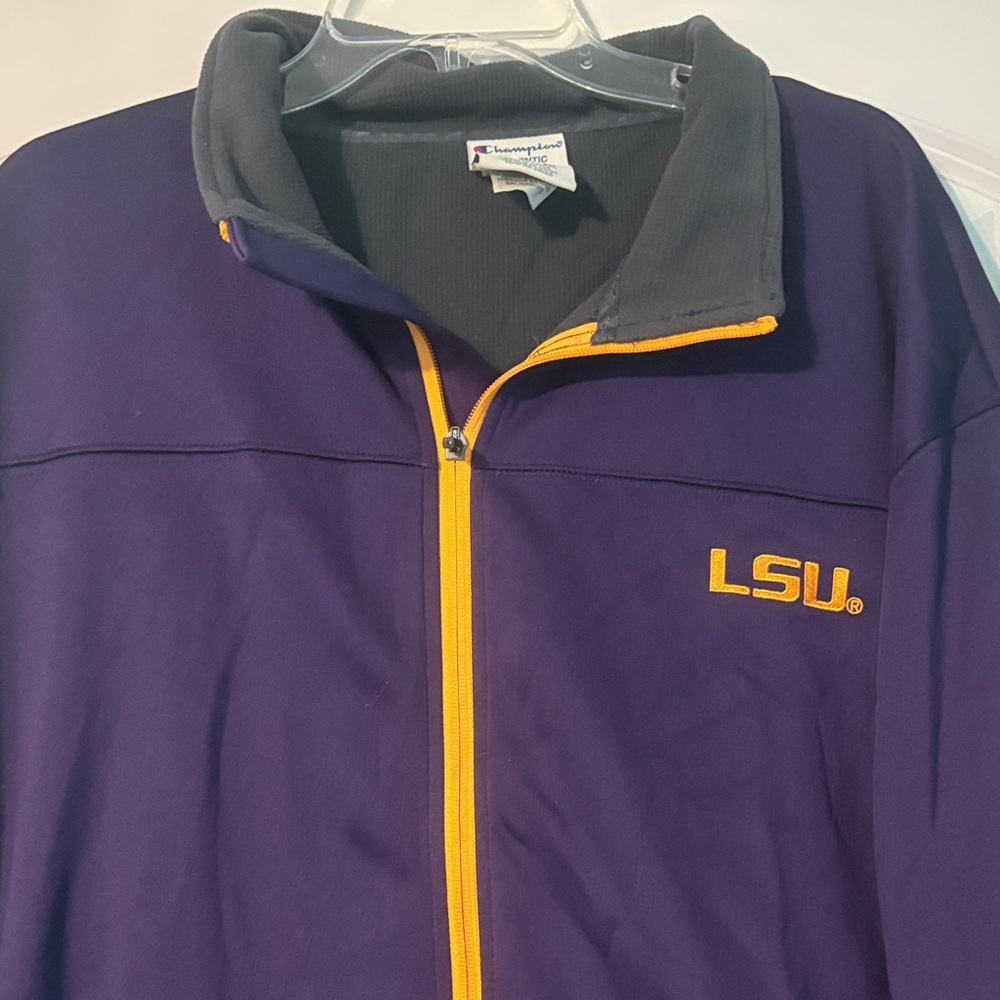 LSU Champion Authentic Purple Jacket - Picture 3 of 7